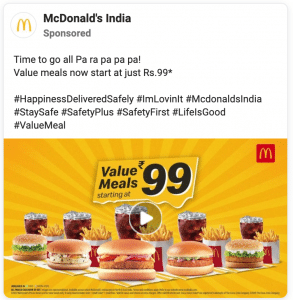 Mcdonald-India - Invesp McDonald Meta ad for India